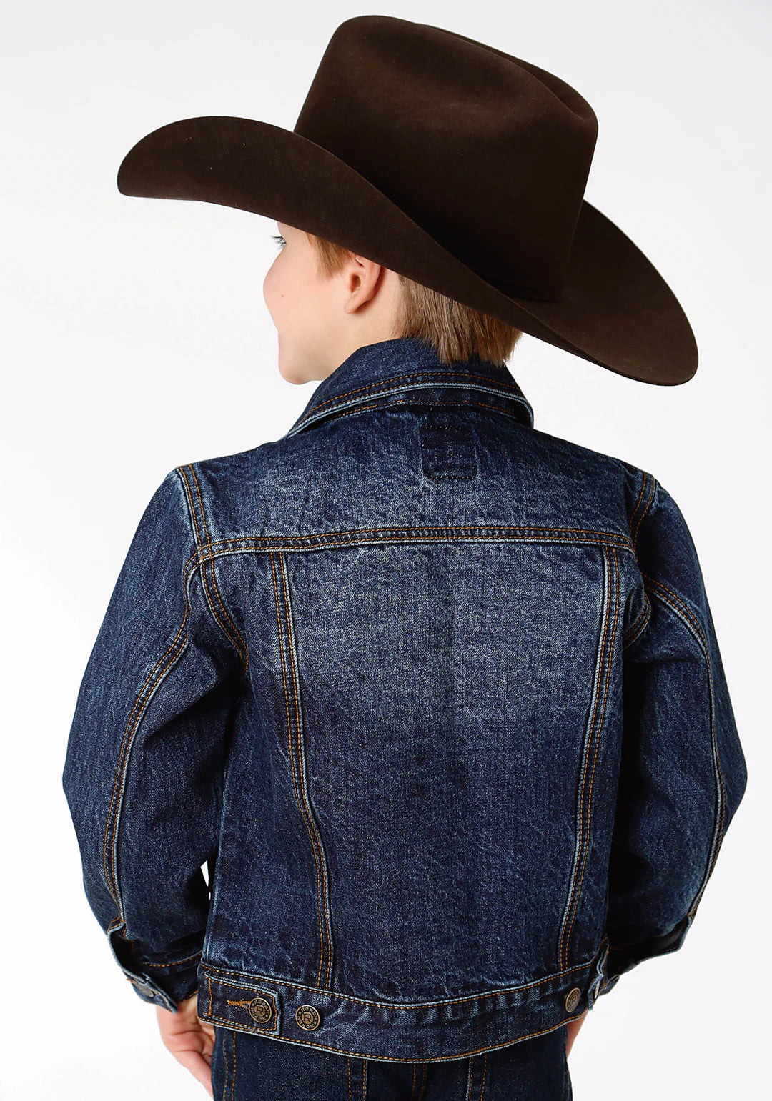 Roper Kids Denim Jacket Wildflowers & Denim