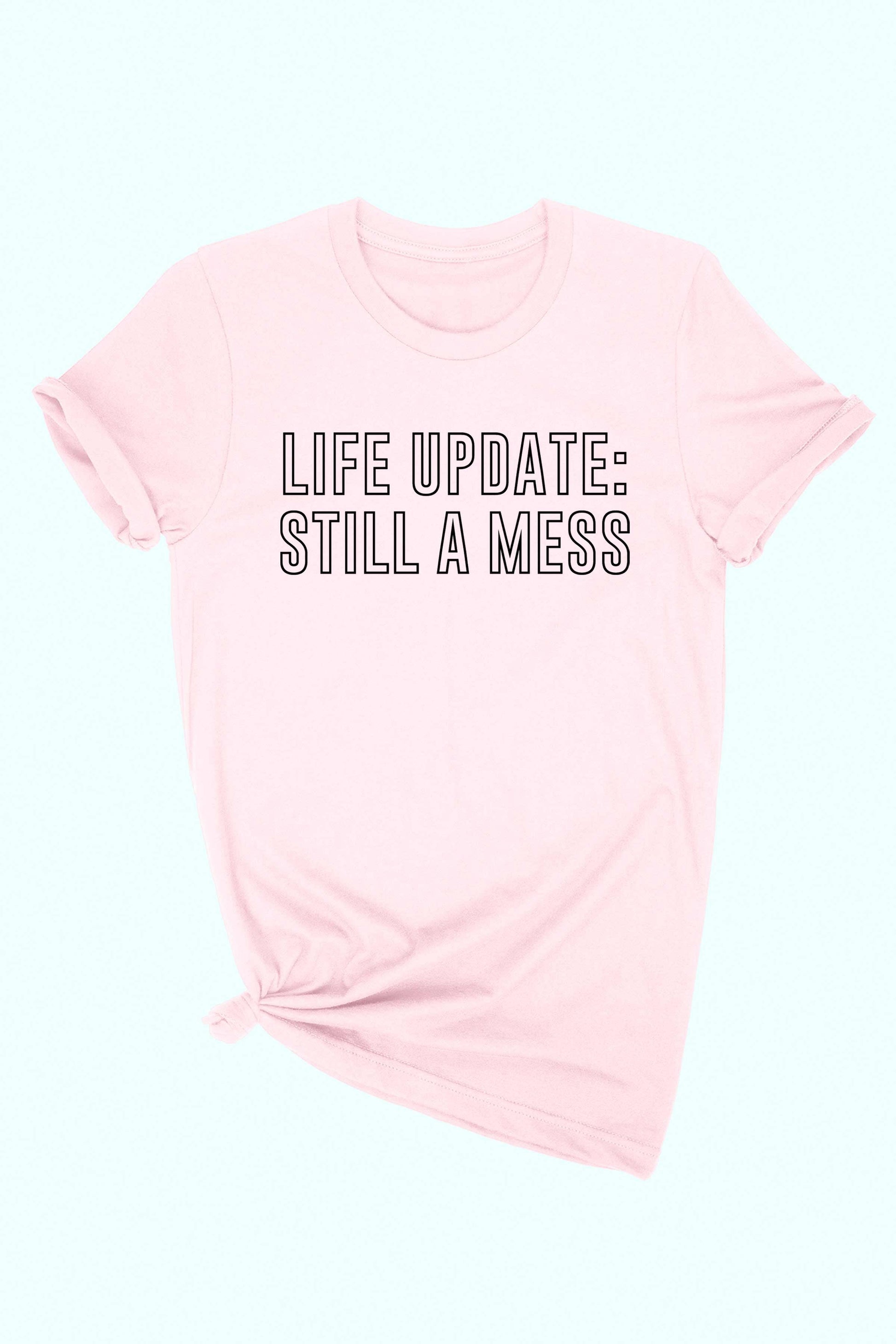 Life Update Still A Mess Graphic Tee Wildflowers & Denim