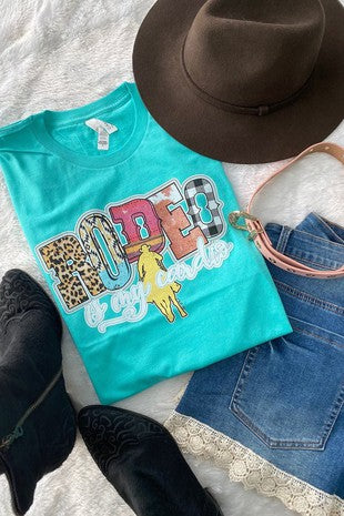 Rodeo Is My Cardio Graphic Tee Wildflowers & Denim