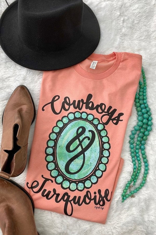 Cowboys & Turquoise Graphic Tee Wildflowers & Denim