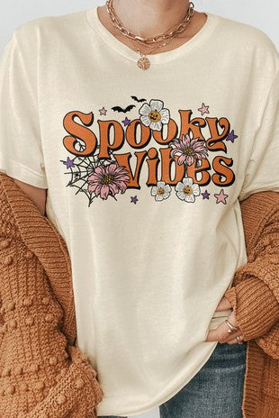 Spooky Vibes Halloween Graphic Tee Wildflowers & Denim