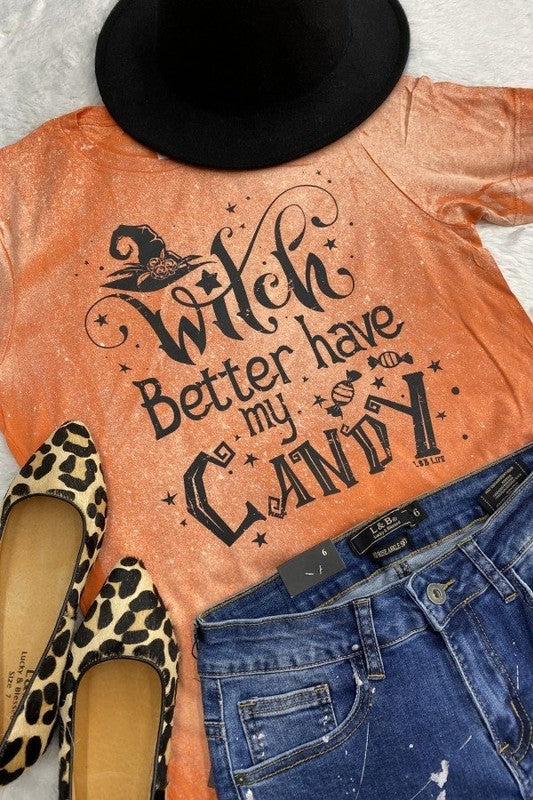 Witch Better Have my Candy Tee Wildflowers & Denim