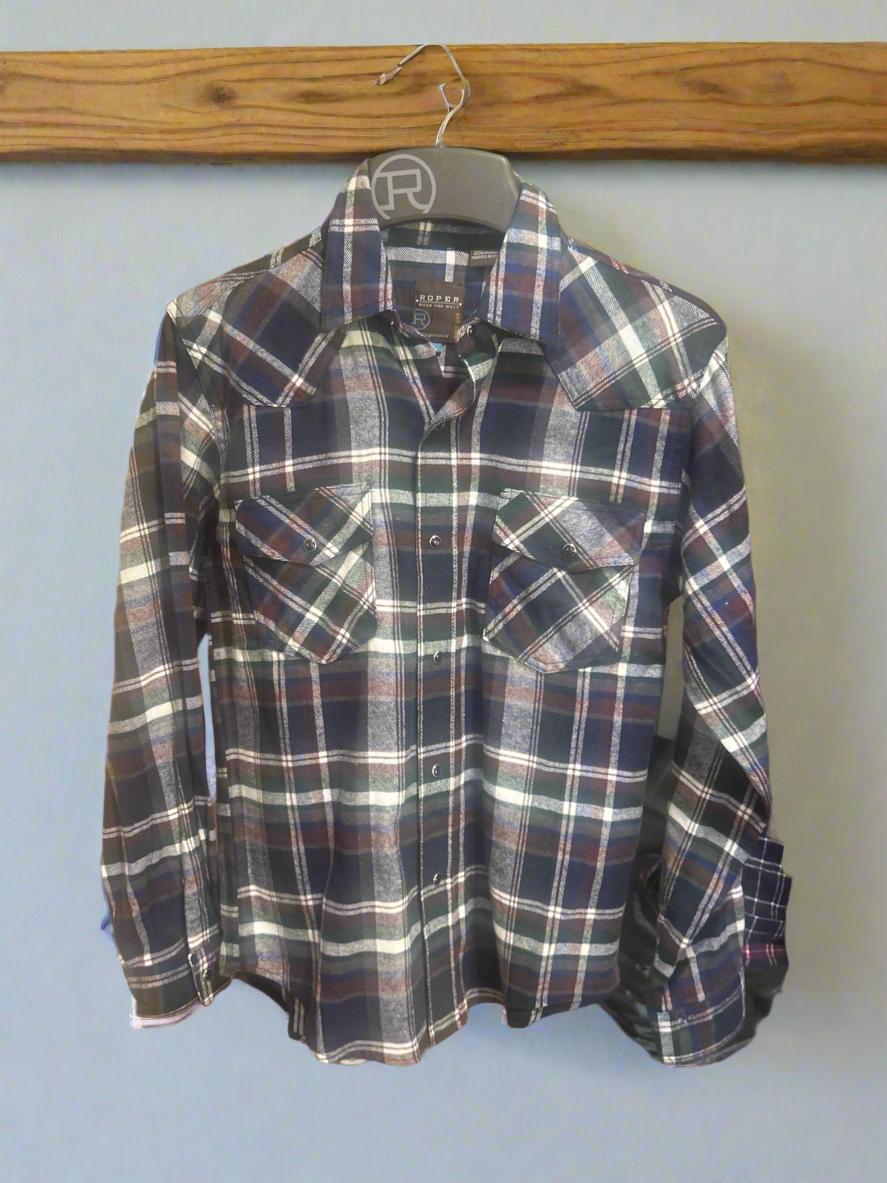 Roper Flannel Wildflowers & Denim