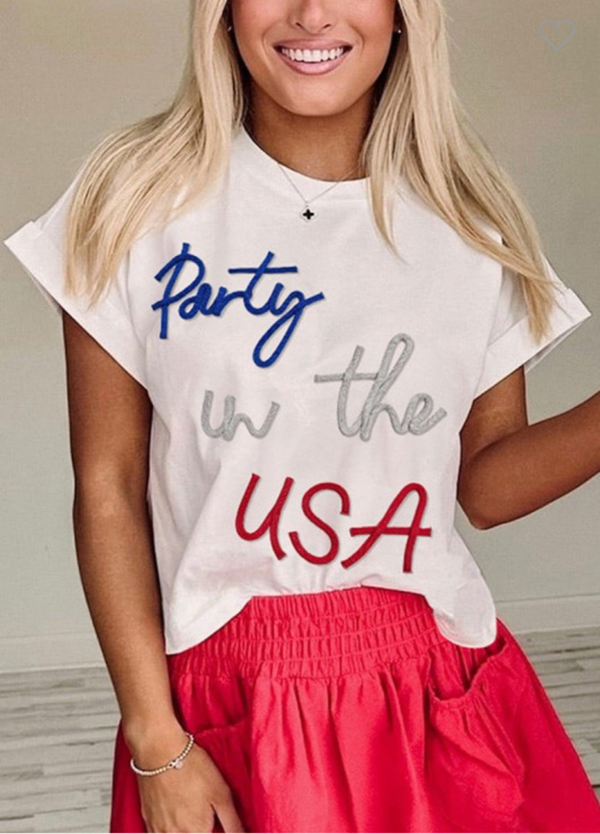 Party in the USA Tee Wildflowers & Denim