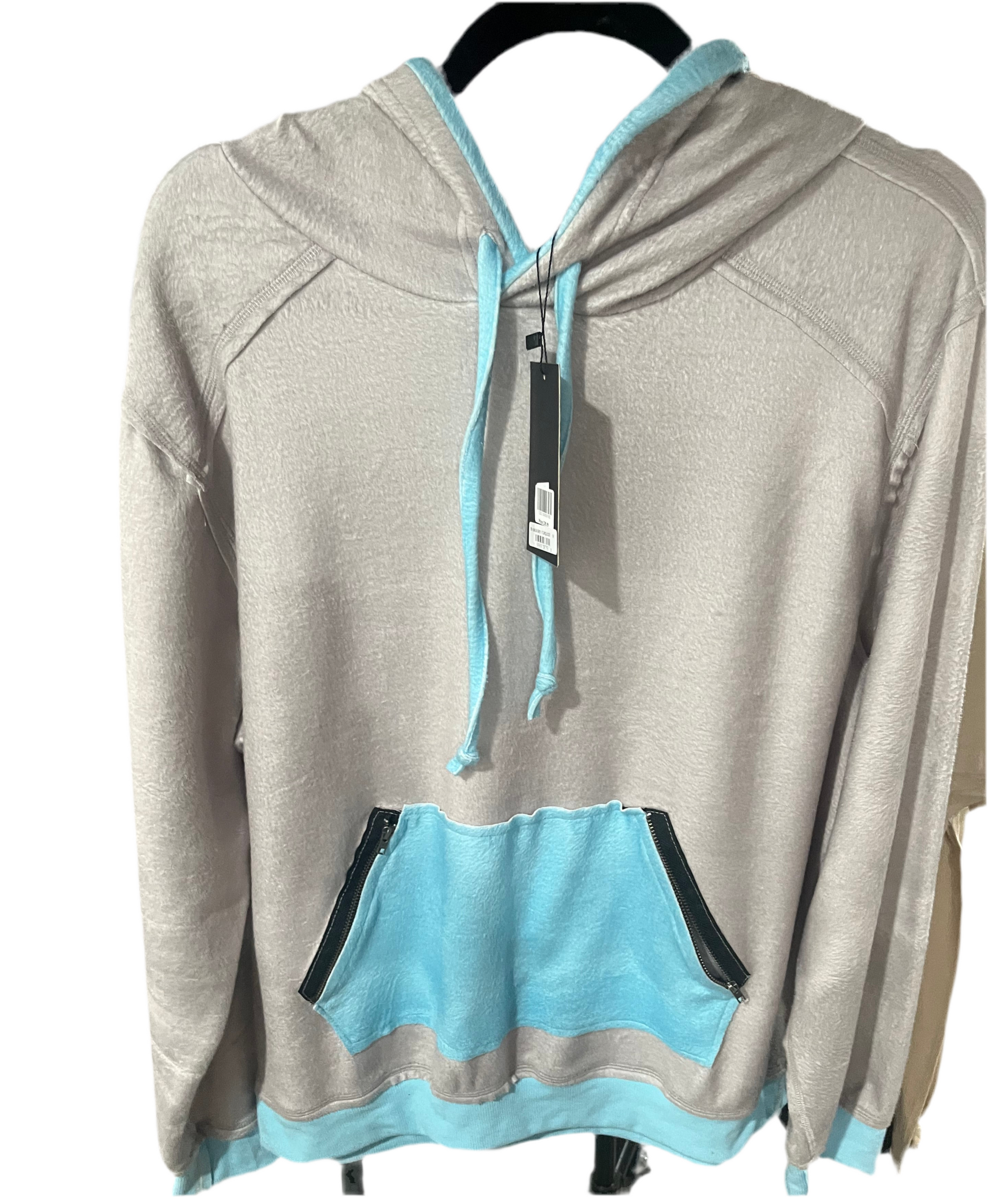 Lucky & Blessed Soft Zipper Hoodie Wildflowers & Denim