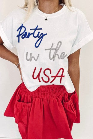 Party in the USA Tee Wildflowers & Denim