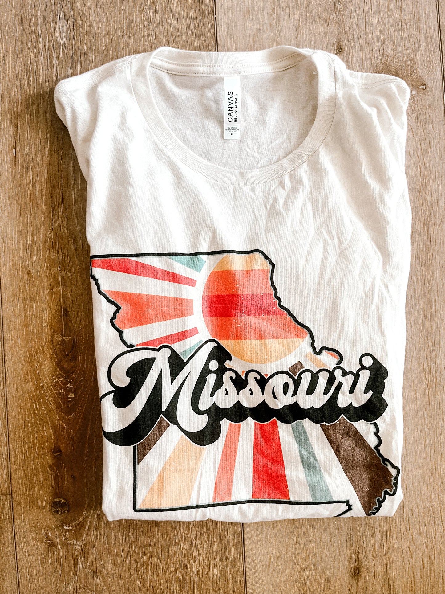 Missouri Retro Graphic Tee Wildflowers & Denim