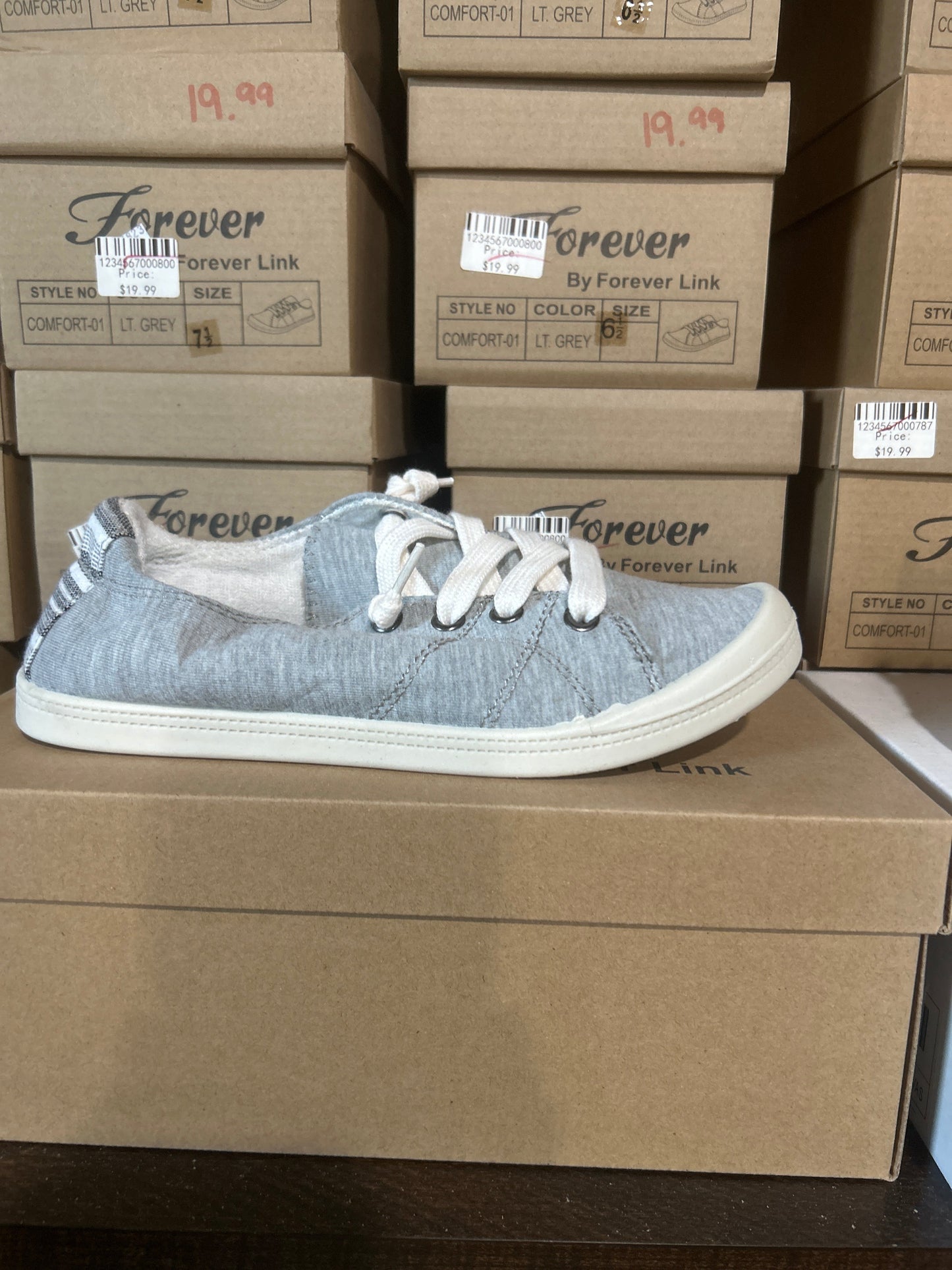 Foam Insert Tennis Shoes Wildflowers & Denim