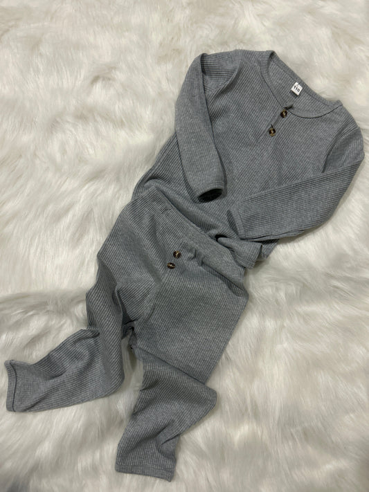 2 piece Waffle Long John’s Wildflowers & Denim