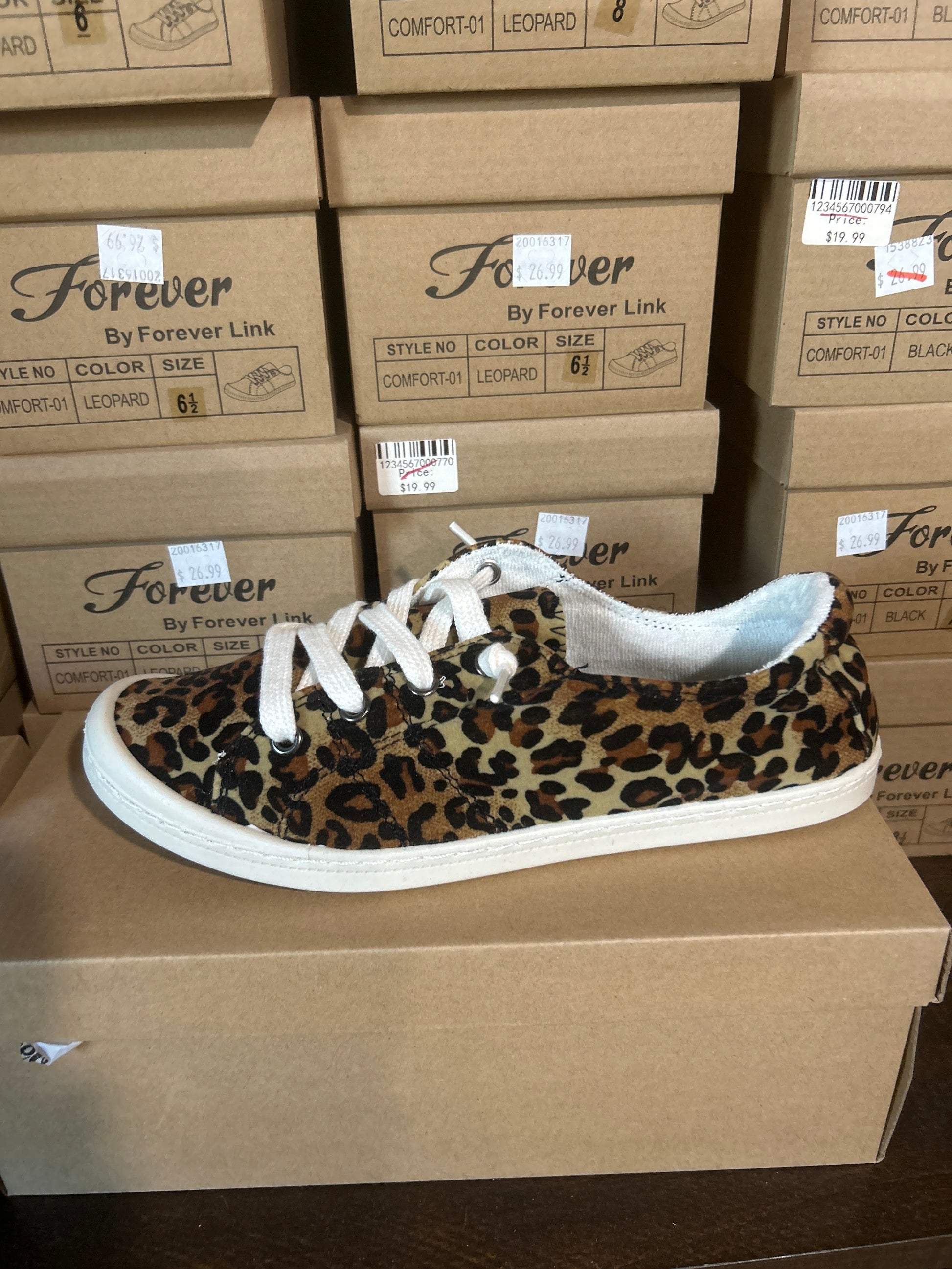 Foam Insert Tennis Shoes Wildflowers & Denim