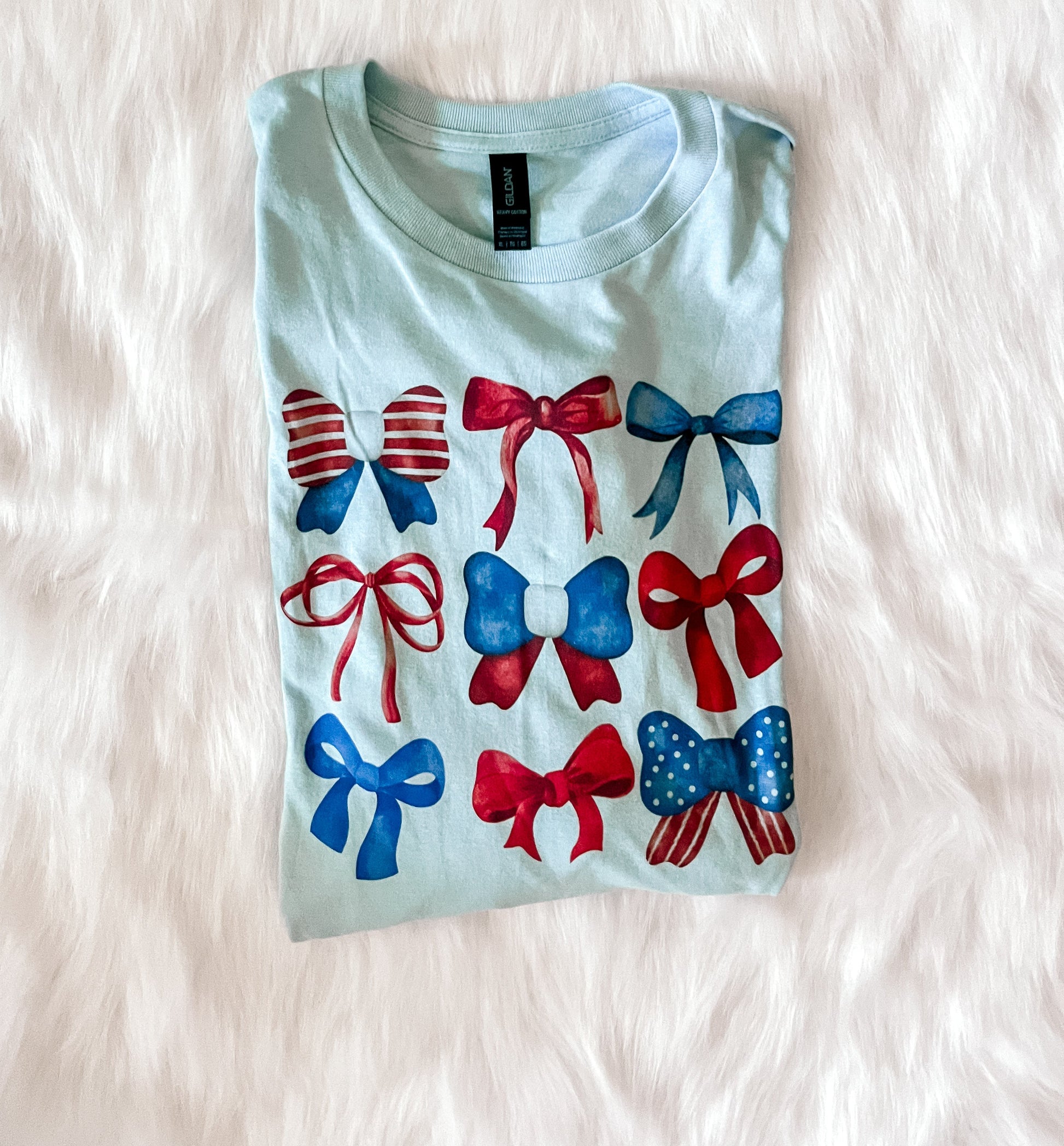 Patriotic Bow Graphic Tee Wildflowers & Denim