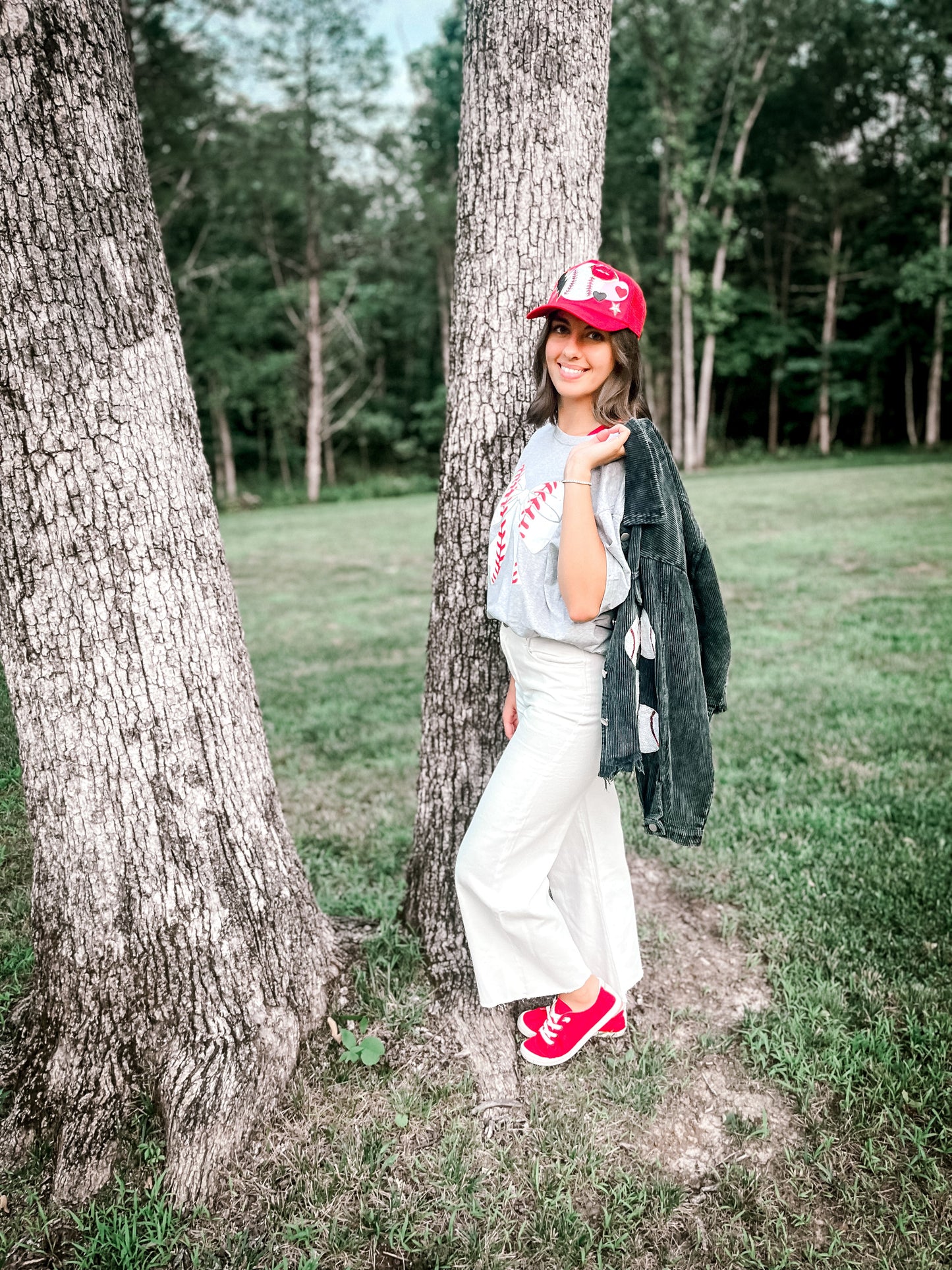 White Stretch Ankle Length Pants Wildflowers & Denim