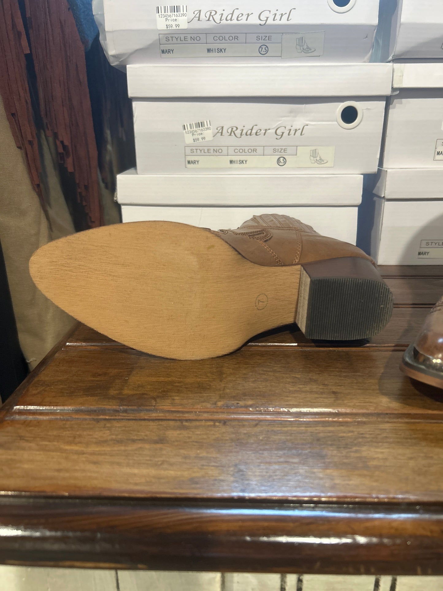 A Rider Girl Ankle Boots Wildflowers & Denim