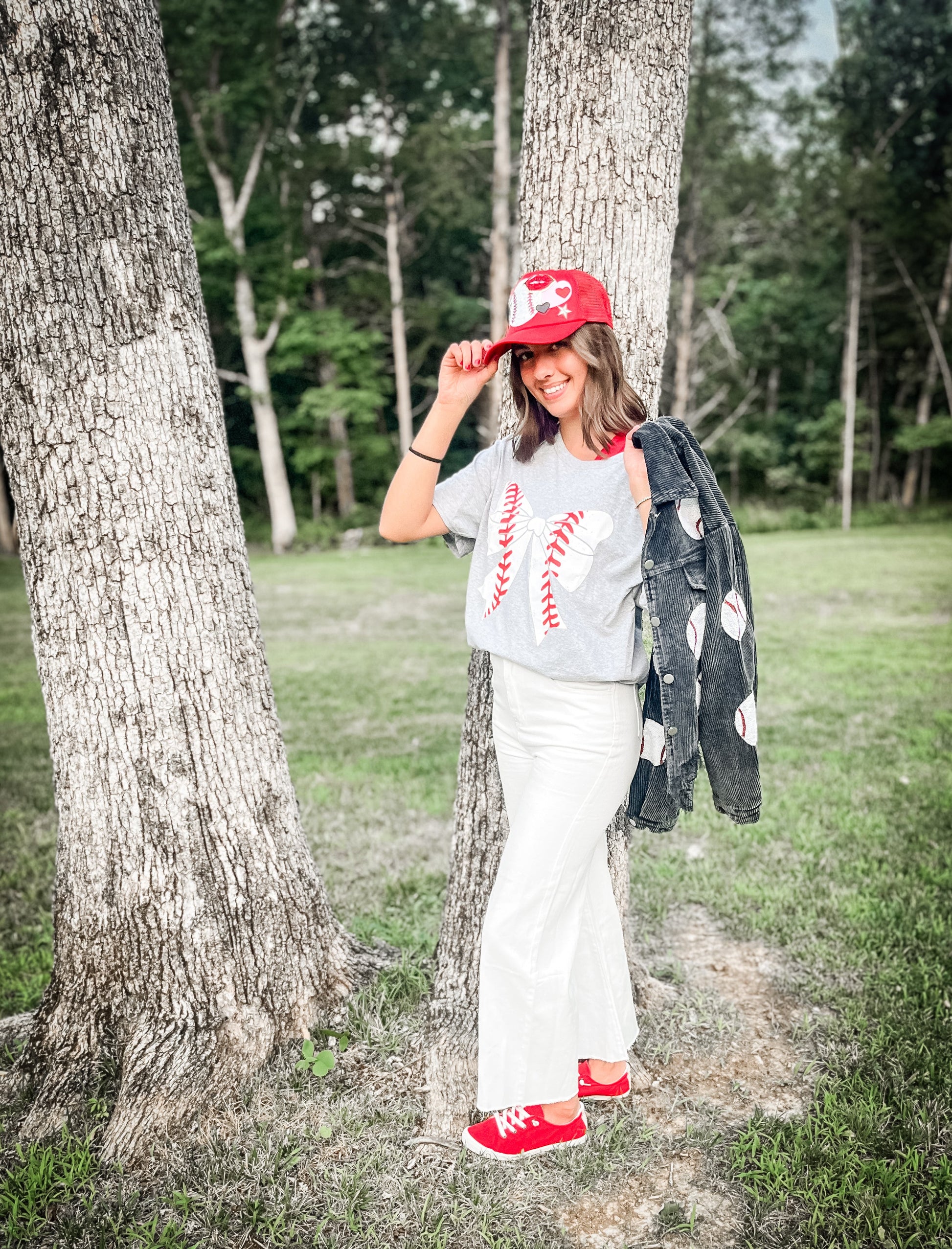 White Stretch Ankle Length Pants Wildflowers & Denim