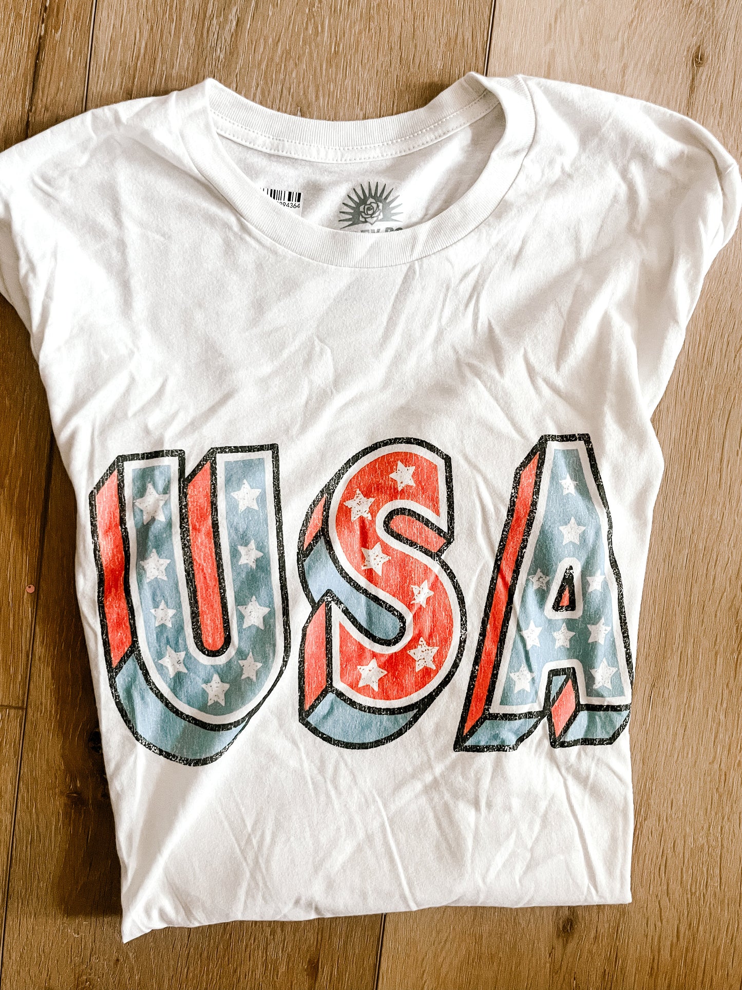 USA Graphic Tee Wildflowers & Denim