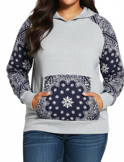 Ariat Real Relaxed Hoodie Wildflowers & Denim