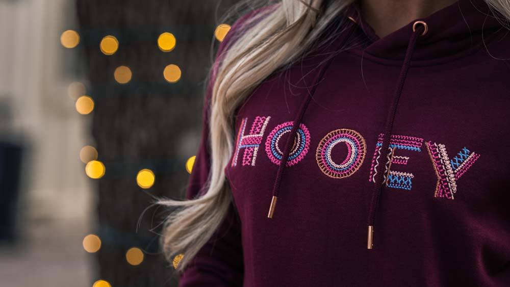 Artisan Hooey Hoodie Wildflowers & Denim