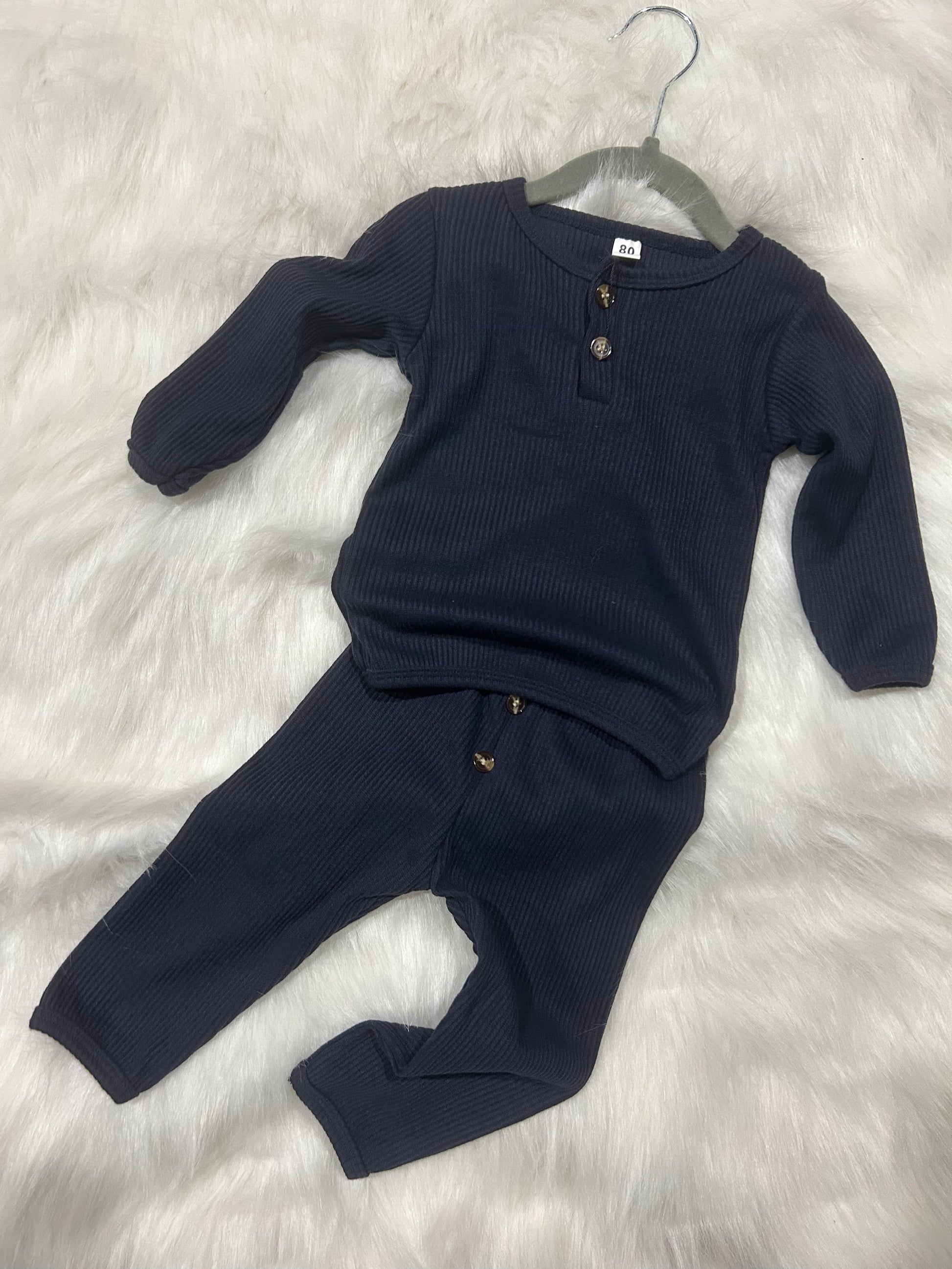 2 piece Waffle Long John’s Wildflowers & Denim