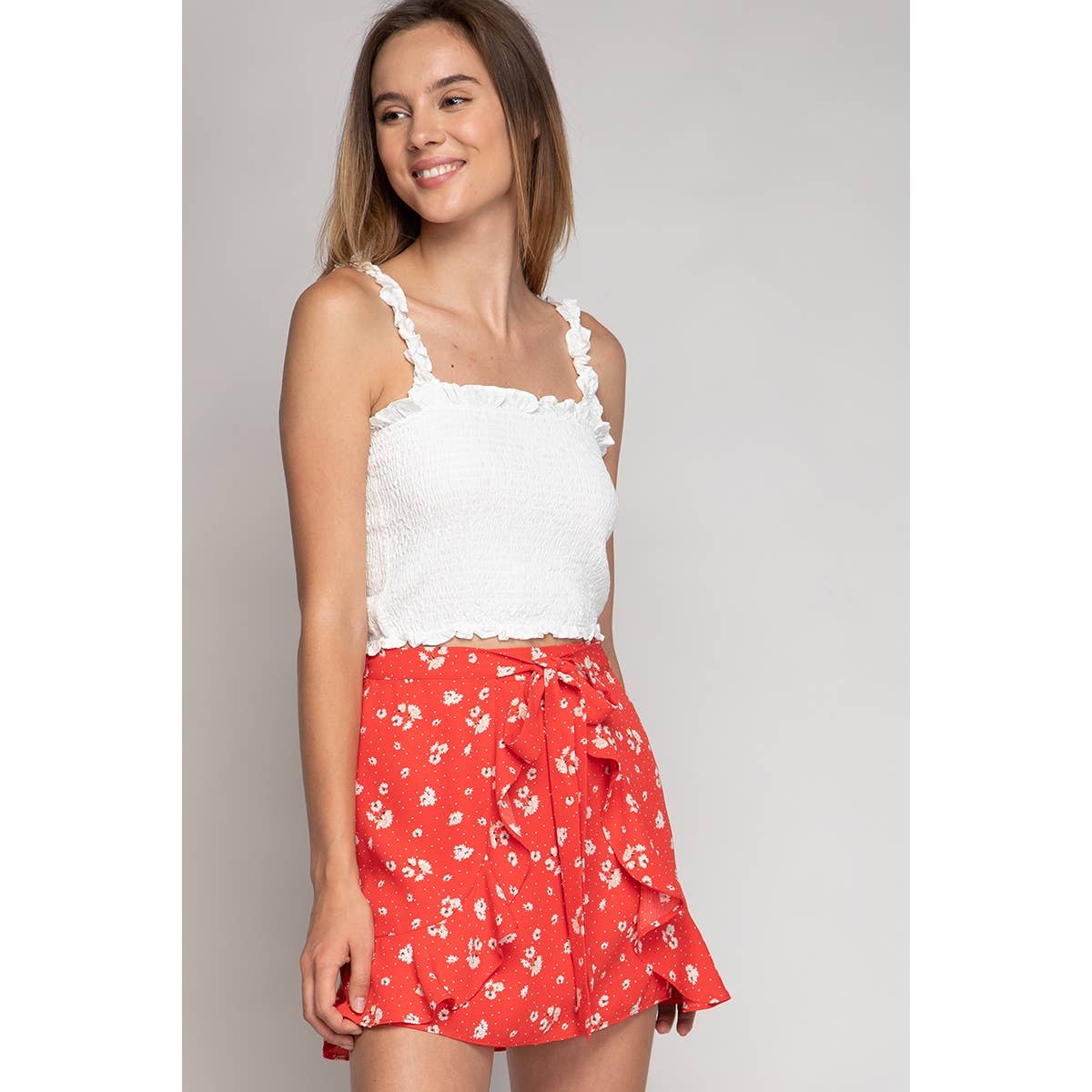 Print Wrap Print Skirt – Wildflowers & Denim