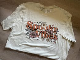 Spooky Vibes Halloween Graphic Tee Wildflowers & Denim