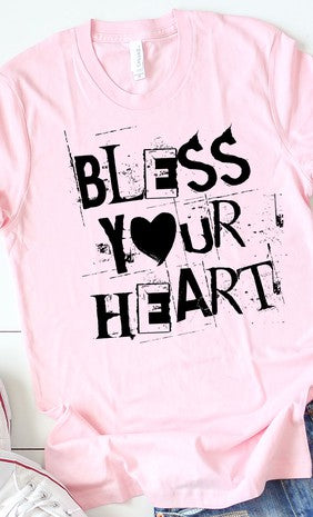 Bless Your Heart Tee Wildflowers & Denim