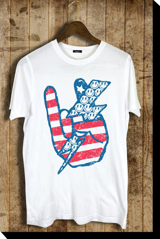 Rock n Roll USA Graphic Tee Wildflowers & Denim