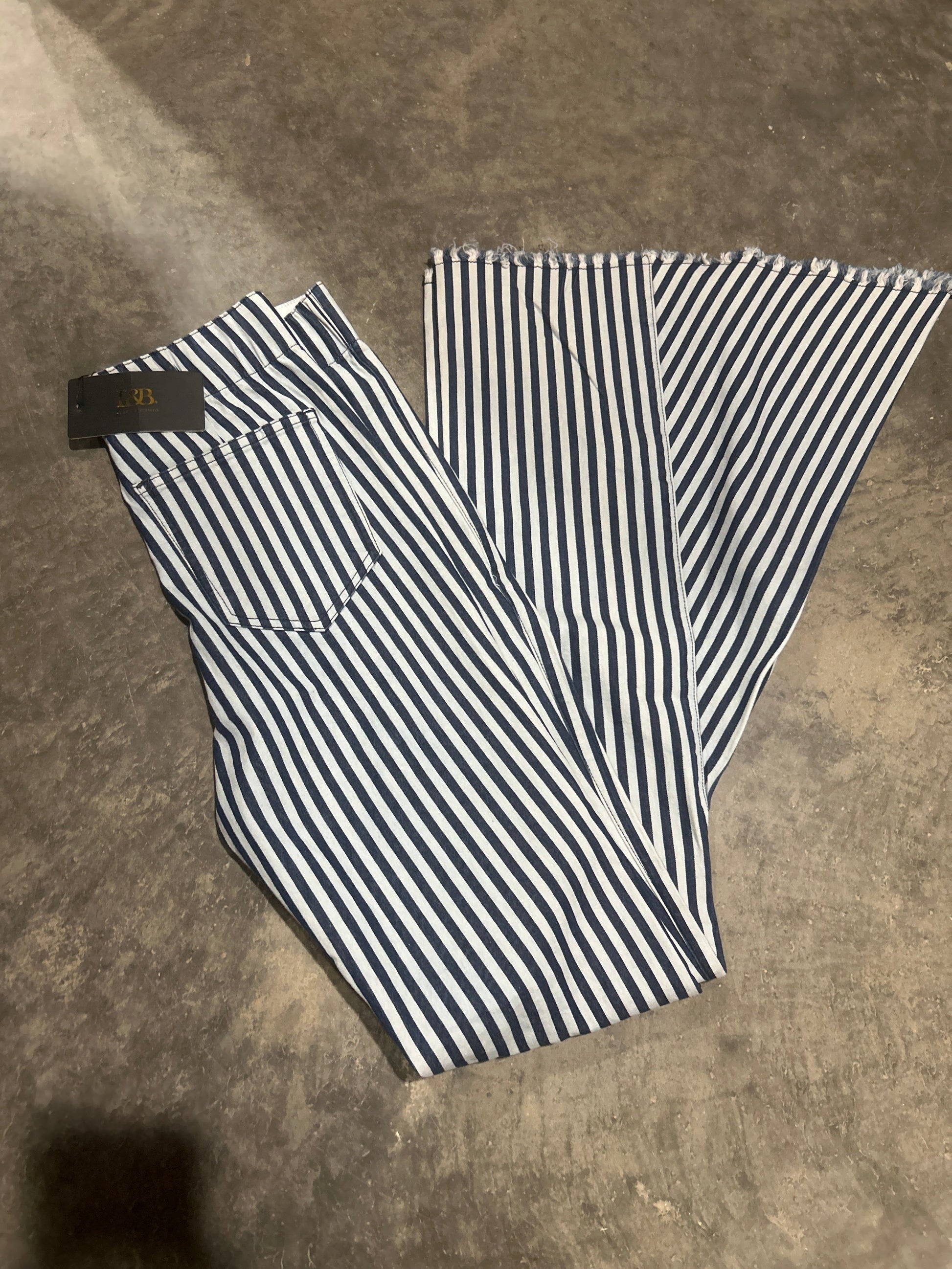 91 L&B Striped Bell Wildflowers & Denim