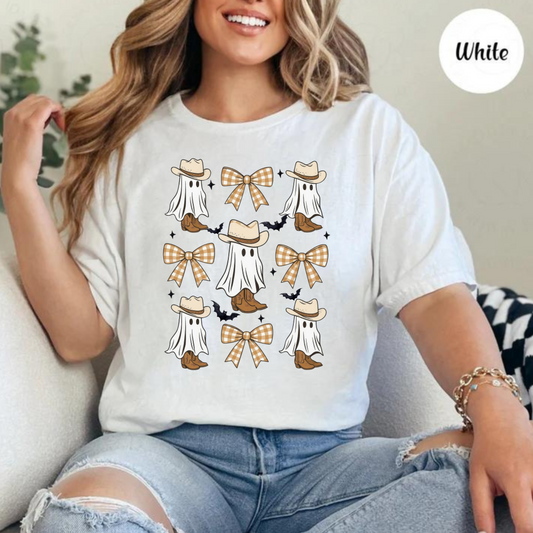 Cowboy Ghost Collage Graphic Tee SMR Wholesale