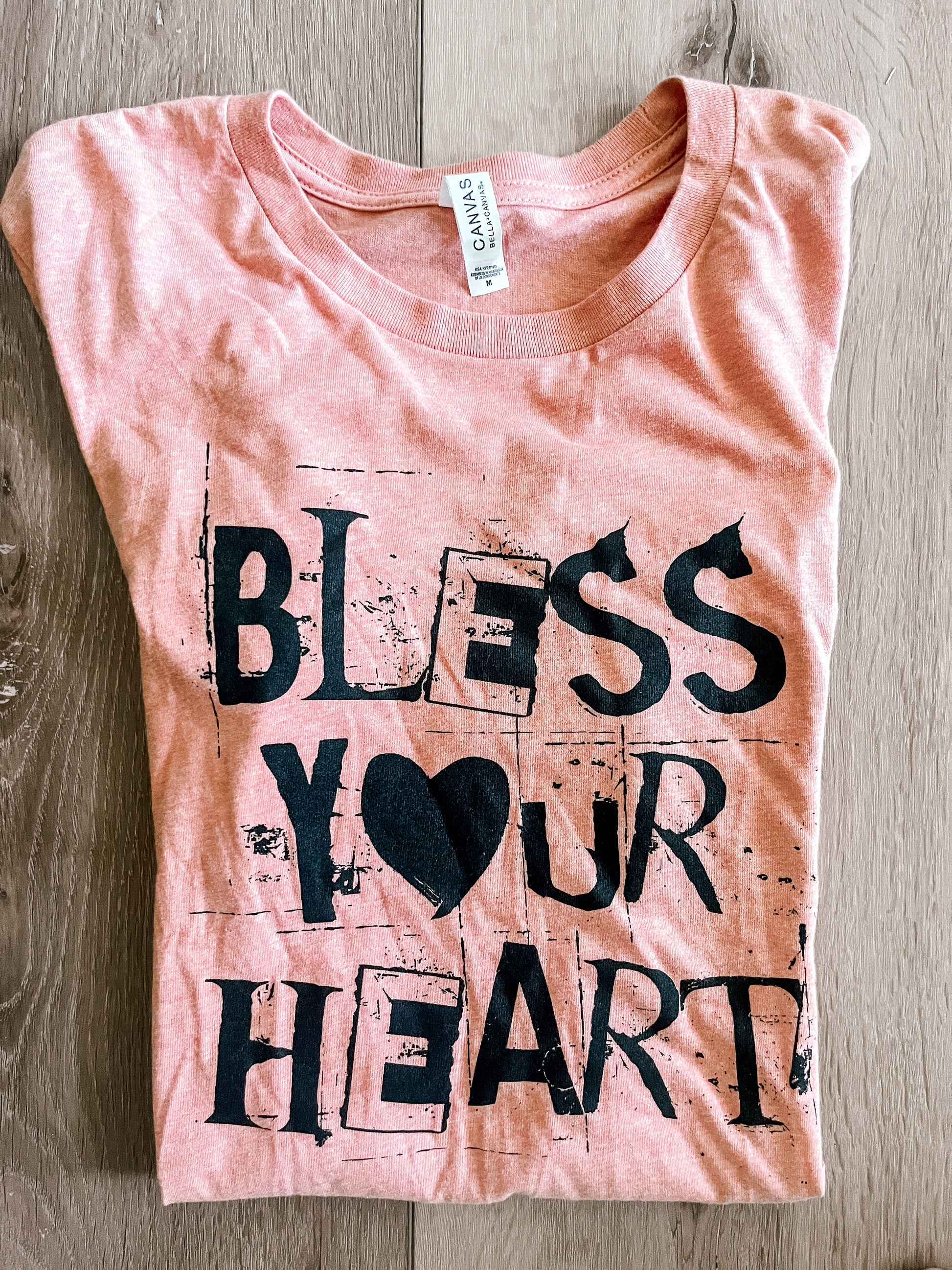 Bless Your Heart Tee Wildflowers & Denim