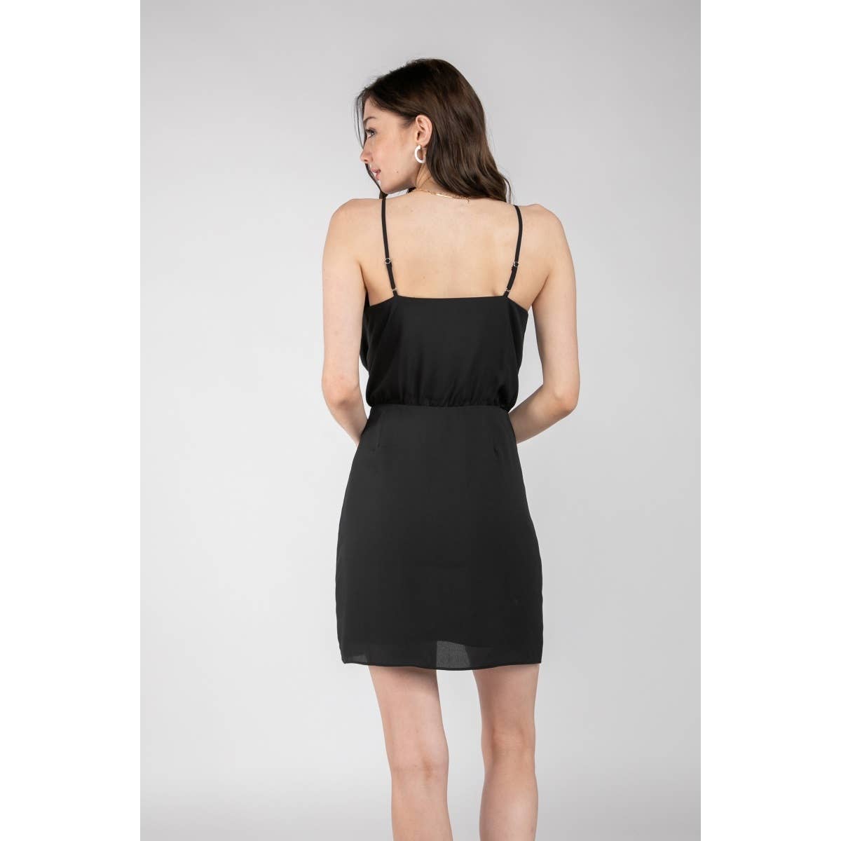 Wrap Dress With Button Closure