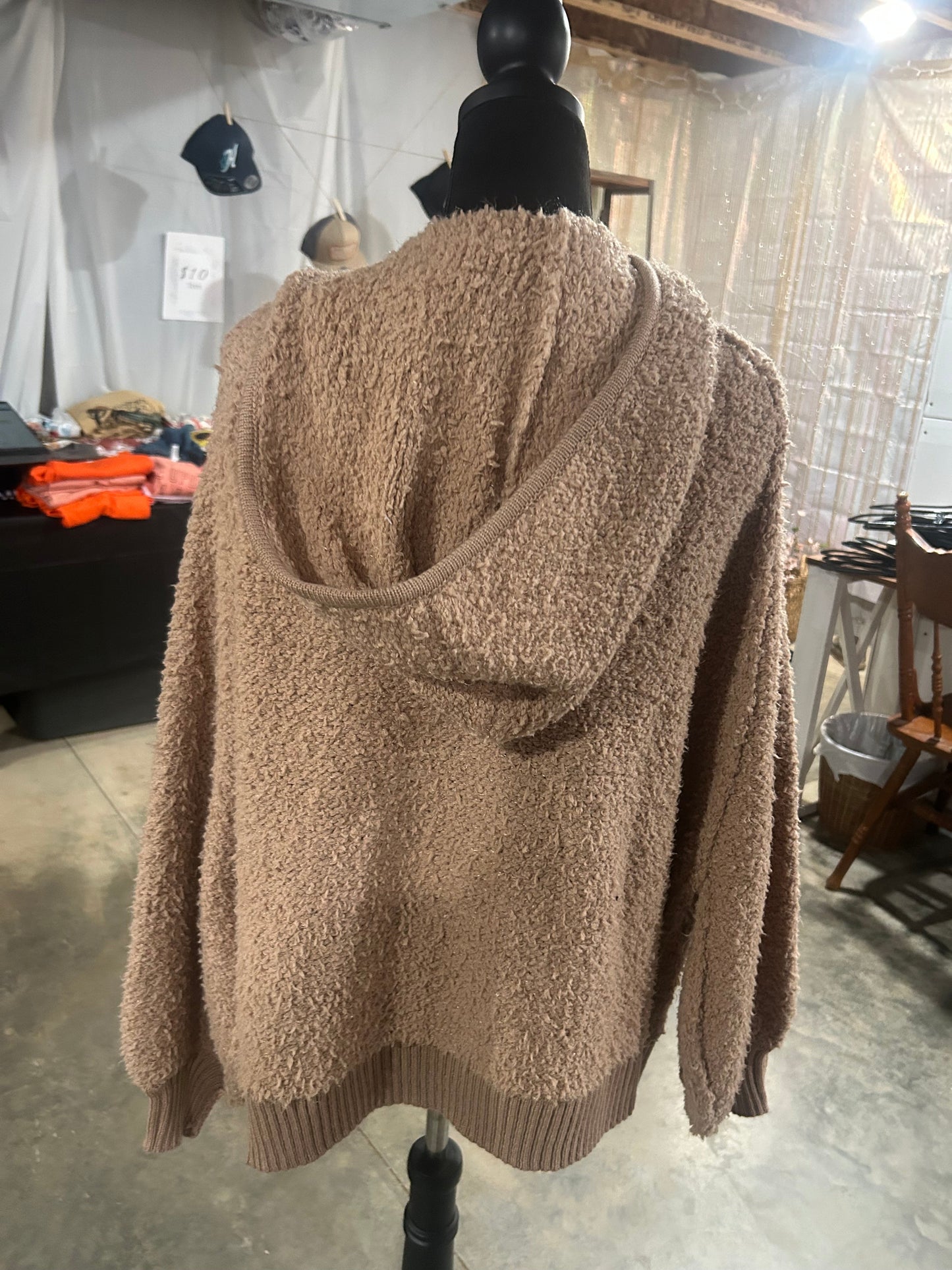 Sherpa Hooded Jackets Wildflowers & Denim