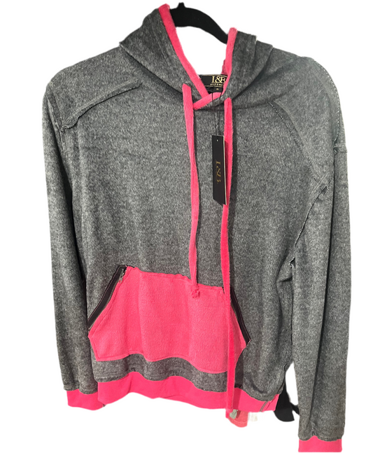 Lucky & Blessed Soft Zipper Hoodie Wildflowers & Denim