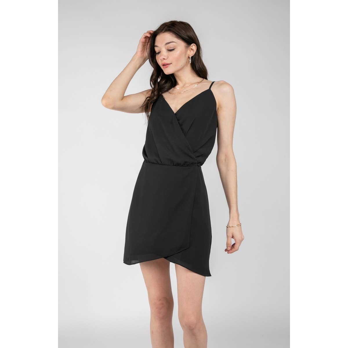 Wrap Dress With Button Closure