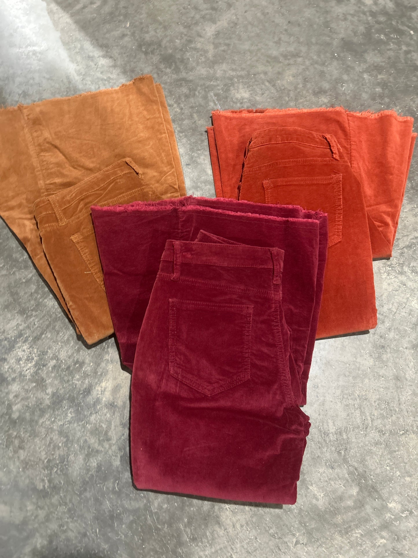 Wisteria Lane Corduroy Bell Bottoms Wildflowers & Denim