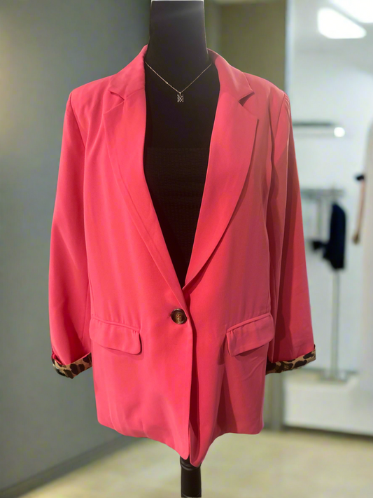 Leopard lined blazer Wildflowers & Denim