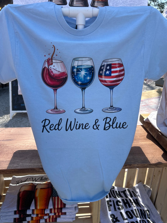 Red wine and Blue