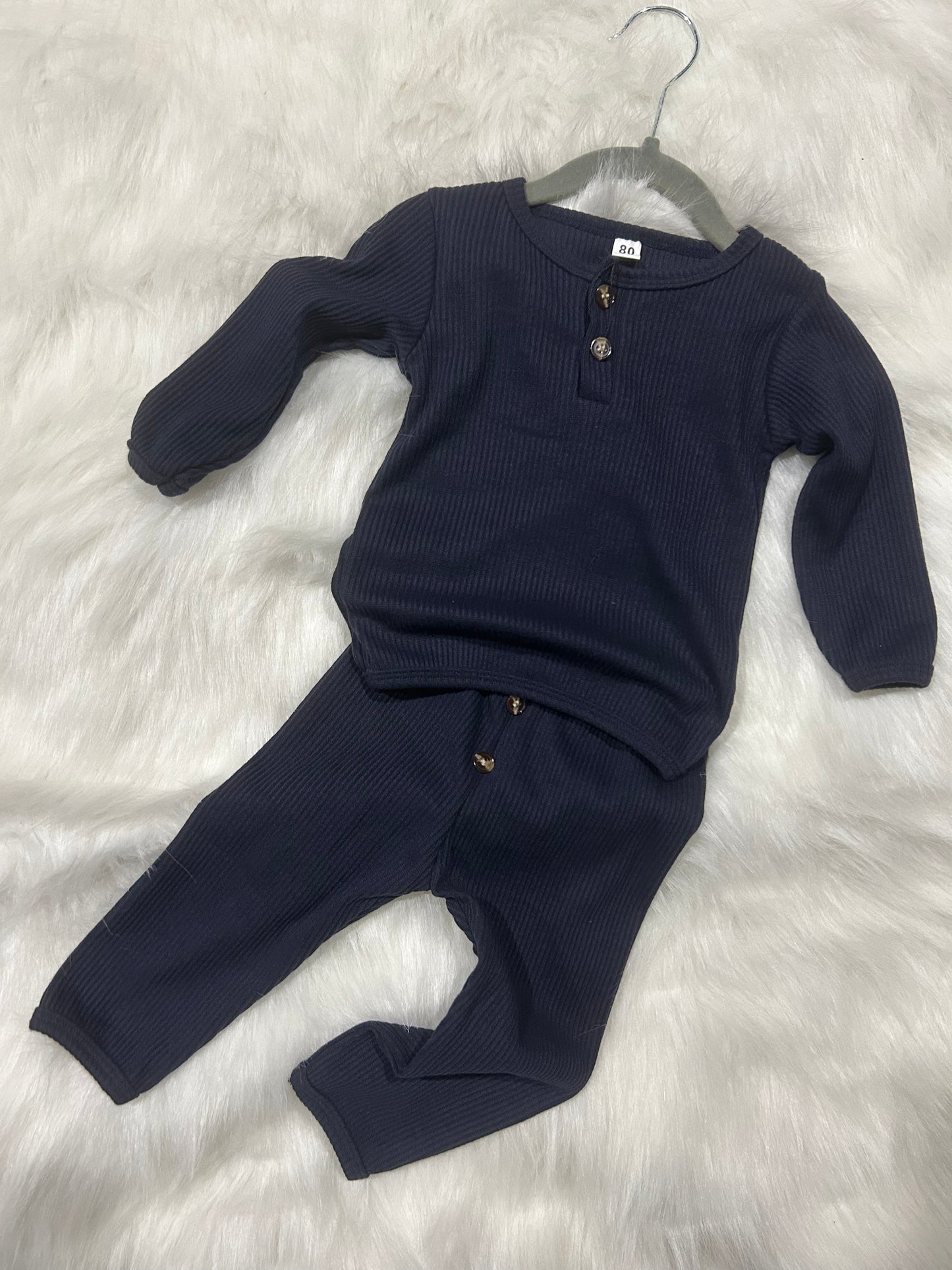 2 piece Waffle Long John’s Wildflowers & Denim