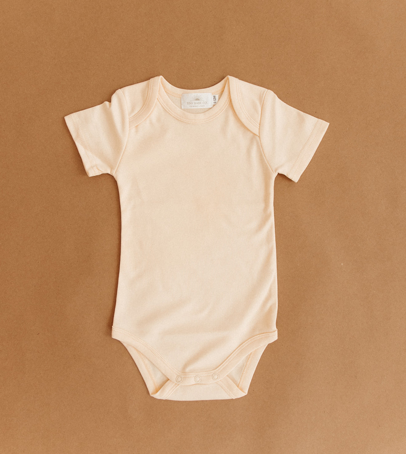 Organic Cotton Bodysuit - Pale Yellow Sue and Jane