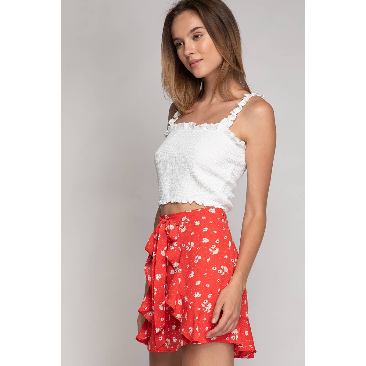 Print Wrap Print Skirt