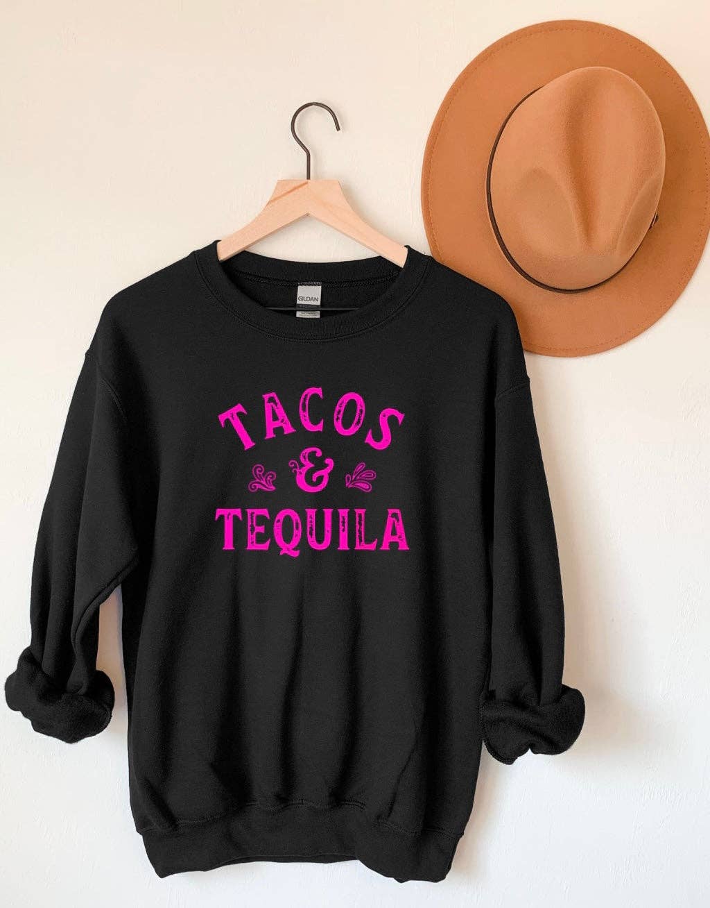 Tacos & Tequila vintage style crew