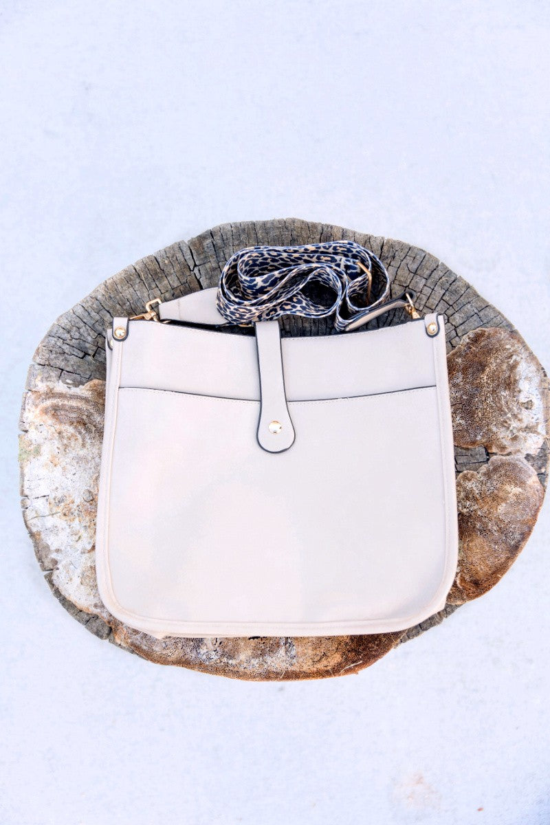 Leopard Strap Crossbody Bag